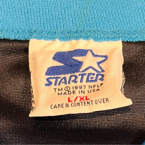 Vintage Carolina Panthers Kerry Collins #12 Starter Jersey Size Large /X-Large - Picture 5 of 5